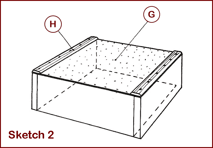 wooden drawer without rail