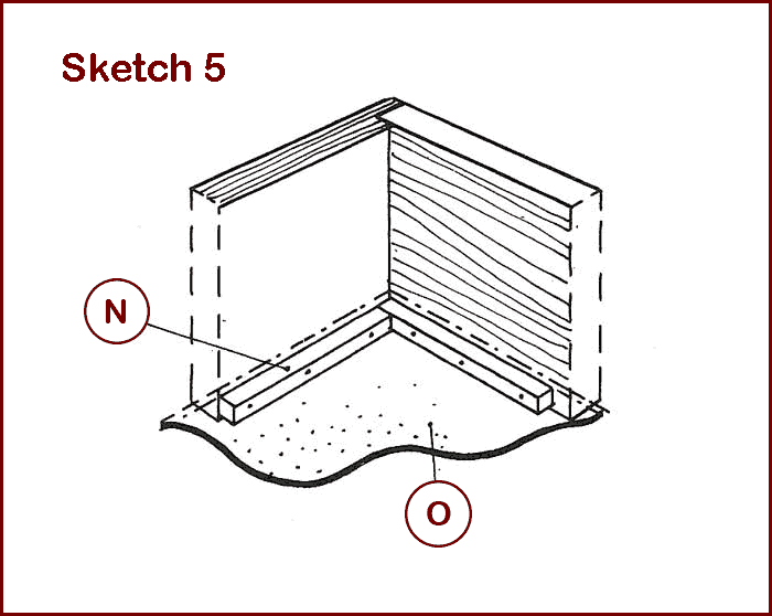 sketch wooden drawer