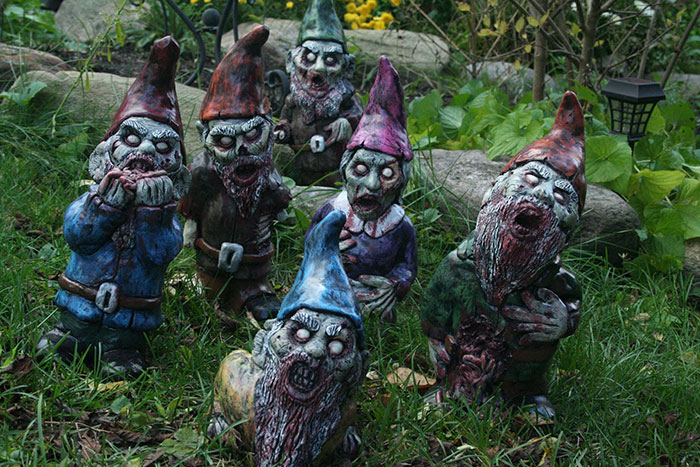 horror version garden gnomes