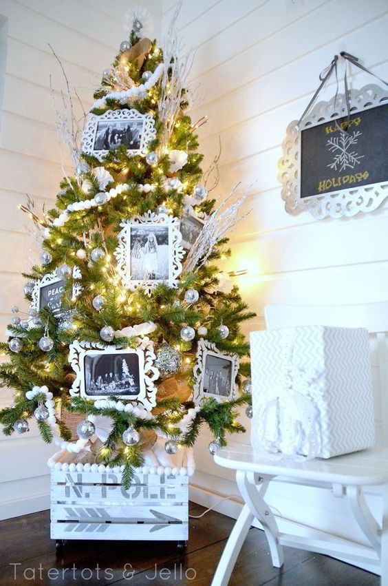 DIY crate as a base for the tree