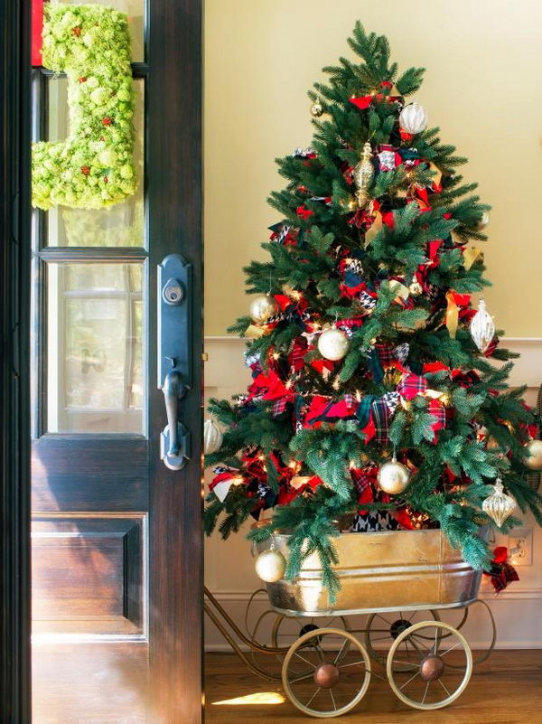 baby carriage christmas tree stand