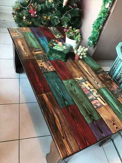 rainbow coffee table