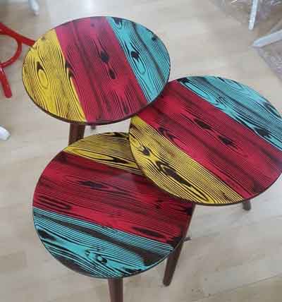 Round Rainbow coffee tables