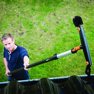 special broom gutter cleaning