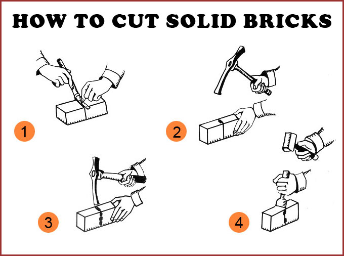 how to split solid bricks